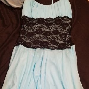 Blue lacy semi dress